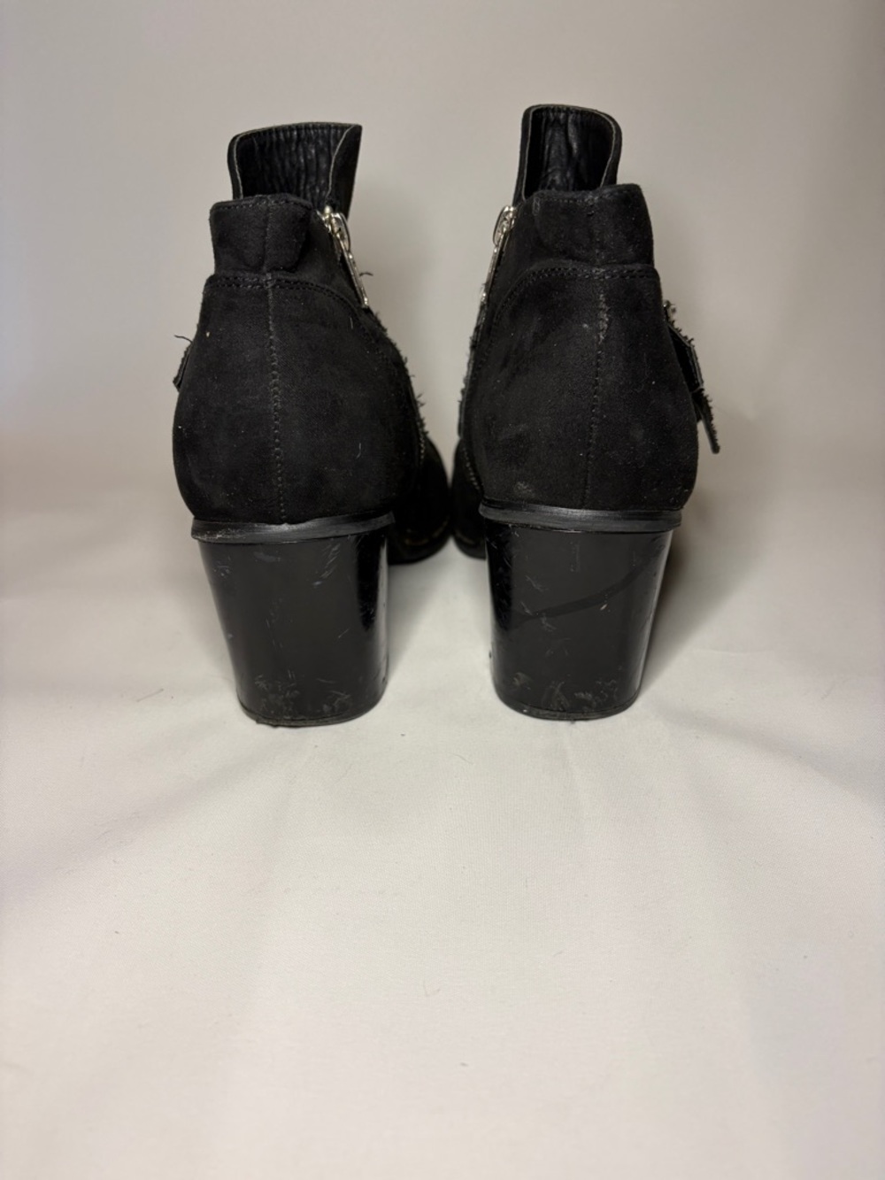 Luoika Women's Wide Width Suede Ankle Boots Size 6 - Picture 4 of 11